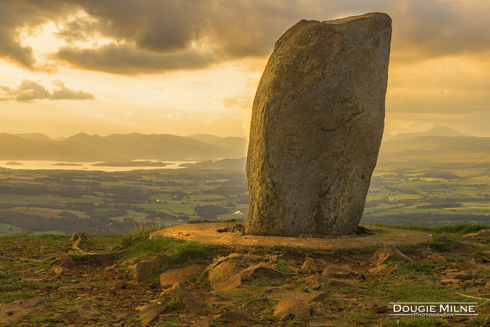 Dumgoyne Summit at Sunset  - Copyright Dougie Milne Photography 2017
