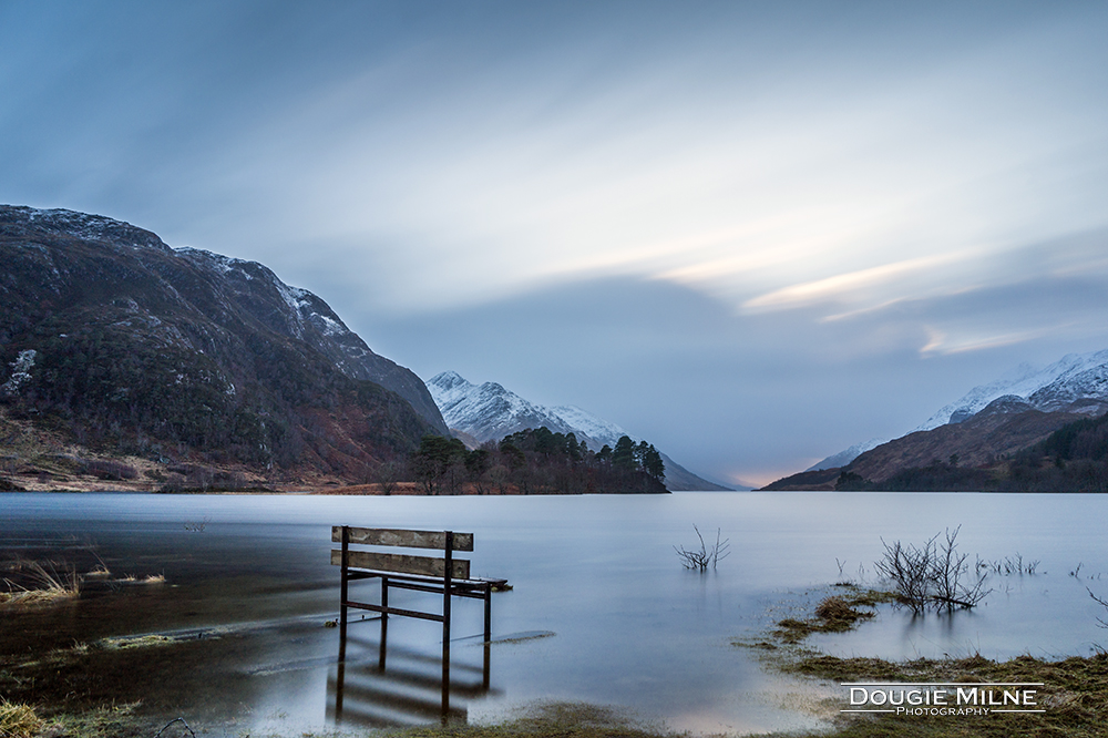 Waterlogged Bench, Loch Shiel  - Copyright Dougie Milne Photography 2018