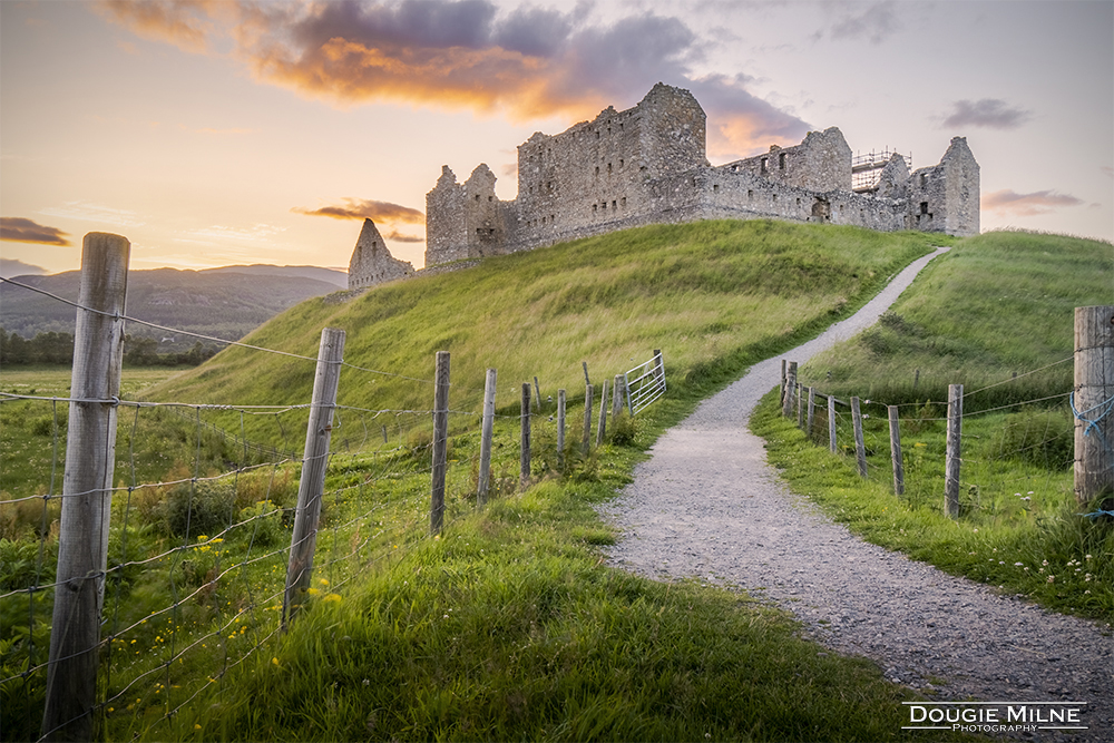 Ruthven Barracks at Sunset  - Copyright Dougie Milne Photography 2021