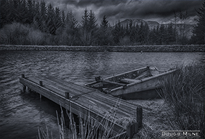 Picture of Sunken boat, Lochan Allt a' Chip Dhuibh