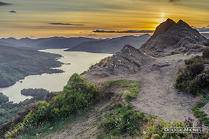 Picture of Loch Katrine from the top of Ben A'an