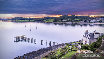 Picture of Hawkcraig Pier and the Forth View Hotel, Aberdour