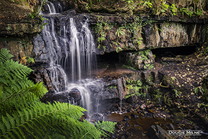 Picture of Majestic Blairskaith Linn Waterfall in the Lennox Hills