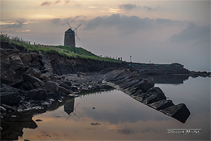 Picture of St Monans Windmill and the Outdoor Bathing Pool